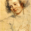 Head and Right Hand of a Woman Art Print Drawing by Peter Paul Rubens (6 Sizes)