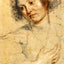 Head and Right Hand of a Woman Art Print Drawing by Peter Paul Rubens (6 Sizes)