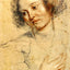 Head and Right Hand of a Woman Art Print Drawing by Peter Paul Rubens (6 Sizes)
