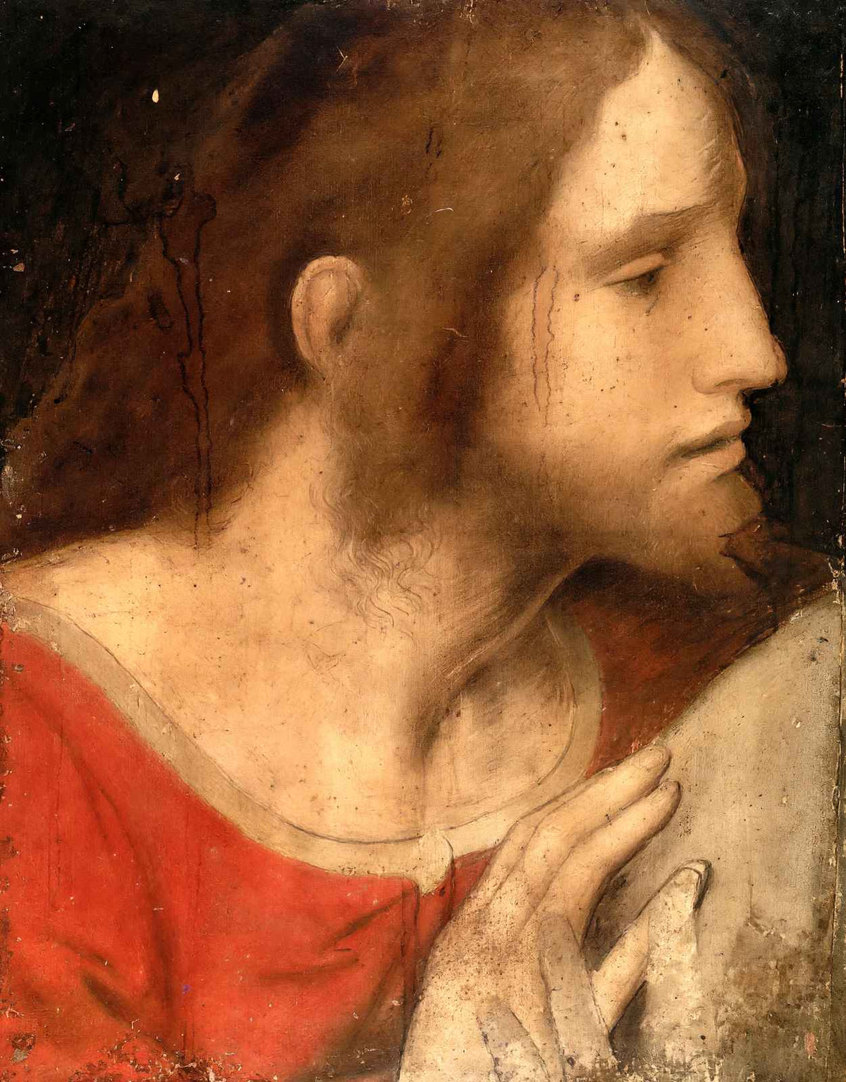 Head of St. James the Less 1495 by Leonardo da Vinci Art Print (6 Sizes)