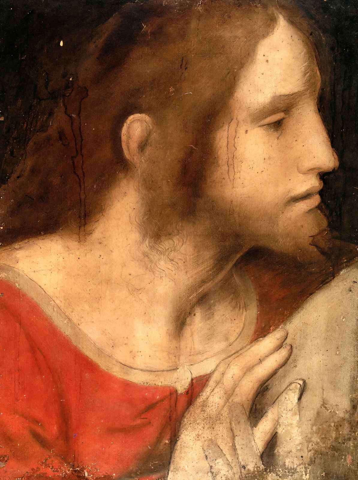 Head of St. James the Less 1495 by Leonardo da Vinci Art Print (6 Sizes)