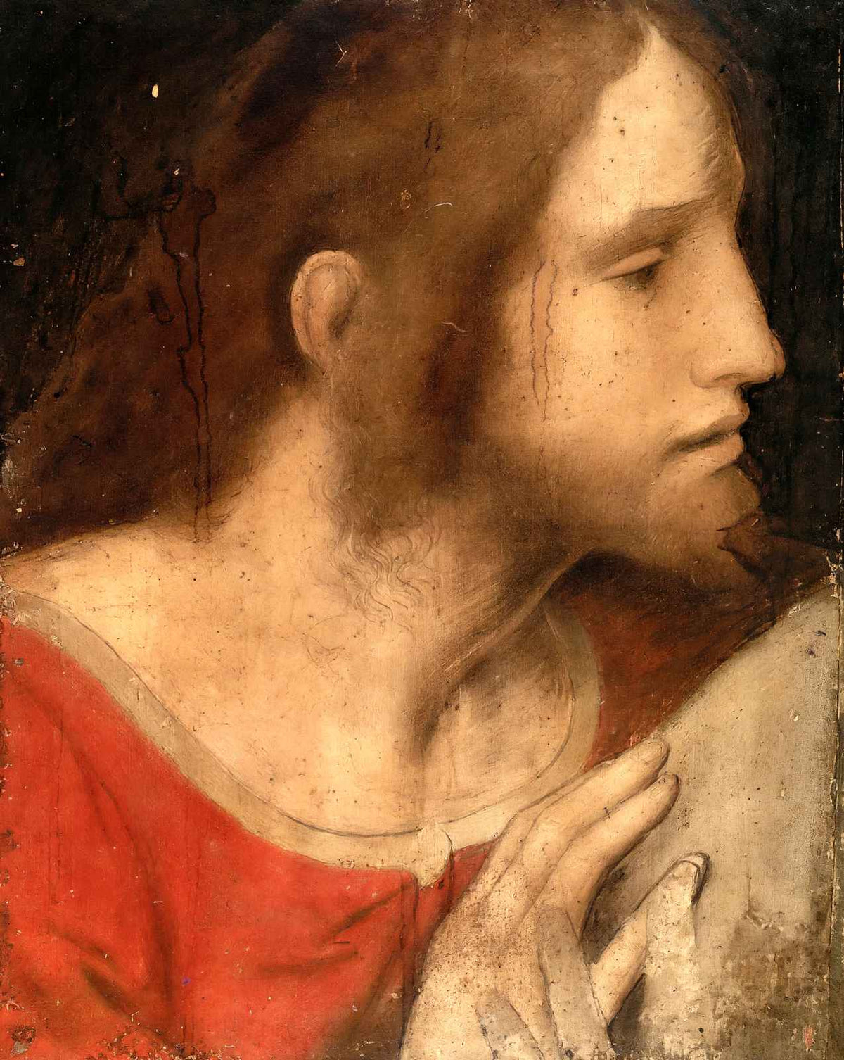 Head of St. James the Less painting by Leonardo da Vinci (1495)