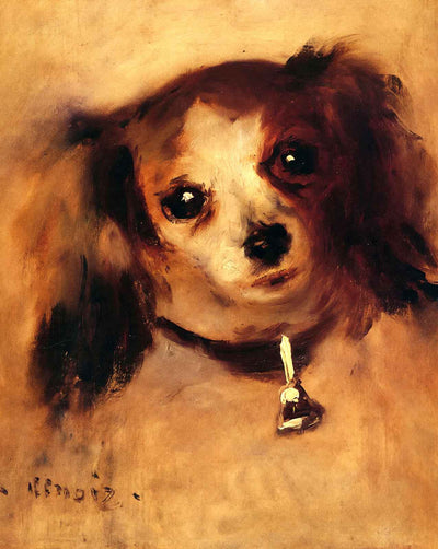 Head of a Dog art print by Pierre-Auguste Renoir (1870)