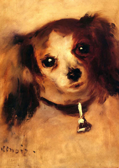 Head of a Dog 1870 Painting by Pierre-Auguste Renoir Fine Art Print (6 Sizes)
