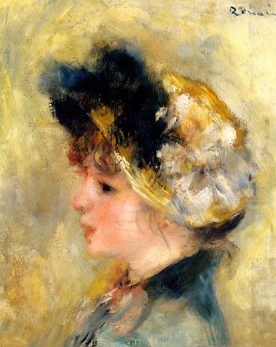 Head of a Young Girl art print by Pierre-Auguste Renoir (1878)