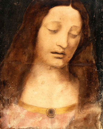 Head of Christ art print by Leonardo da Vinci (1495)