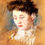Head of Julie, Looking Down Art Print 1909 Painting by Mary Cassatt (6 Sizes)