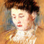 Head of Julie, Looking Down Art Print 1909 Painting by Mary Cassatt (6 Sizes)