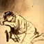 Hendrickje Sleeping fine art print by Rembrandt (1654)