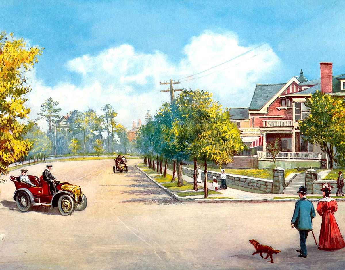 Highland Avenue Birmingham Alabama in 1906 Vintage Print (7 Sizes)