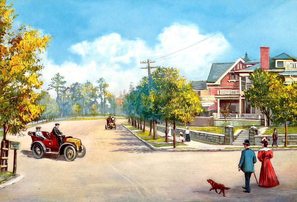 Highland Avenue Birmingham Alabama in 1906 Vintage Print (7 Sizes)
