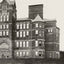 High School in Marshalltown in 1905 vintage photo print