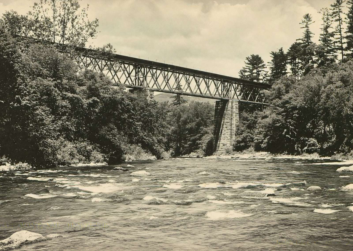 High Bridge Claremont NH in 1905 Vintage Print (7 Sizes) - Retouched