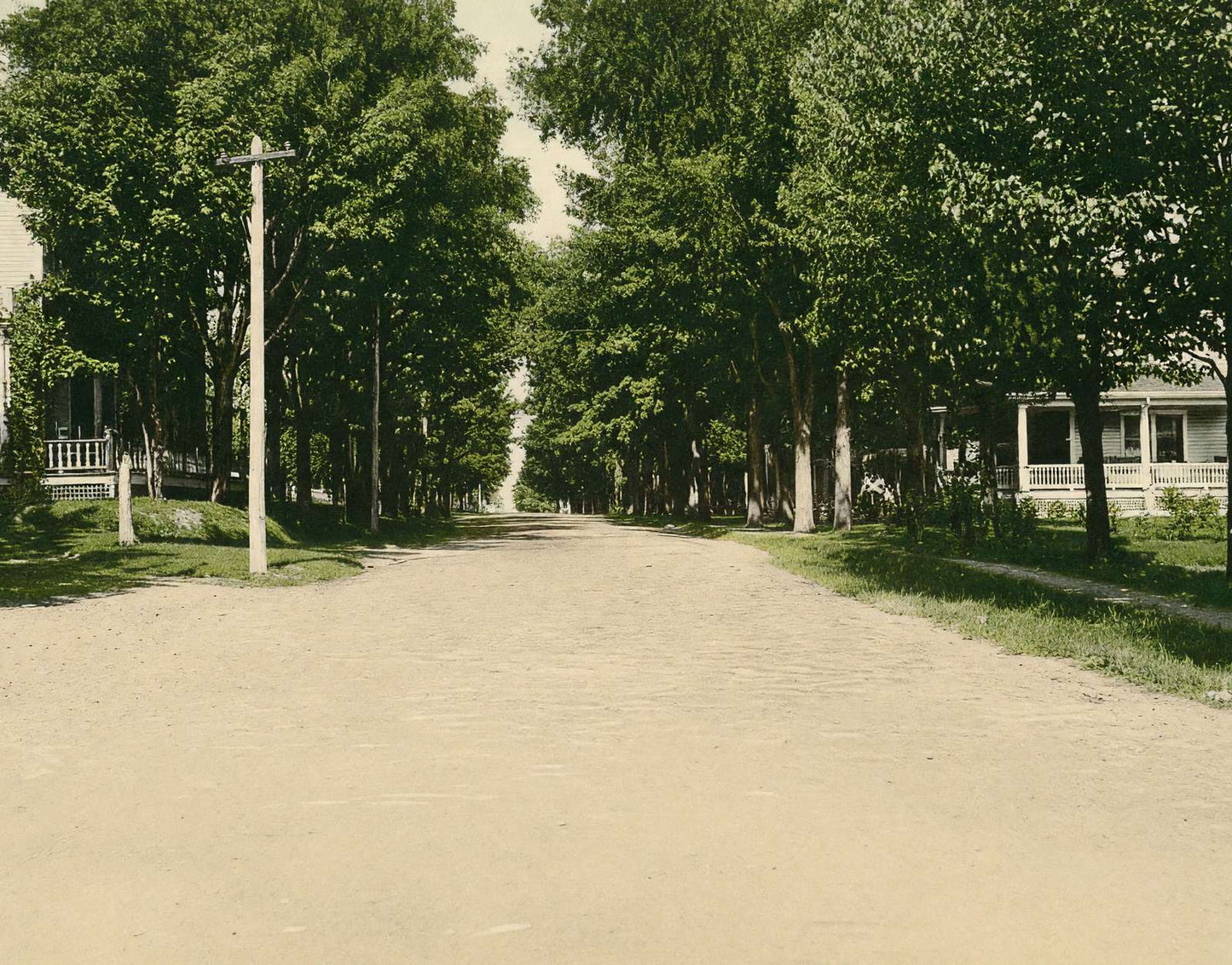 High Street Newport Maine in 1907 Vintage Print (7 Sizes) - Acid Free
