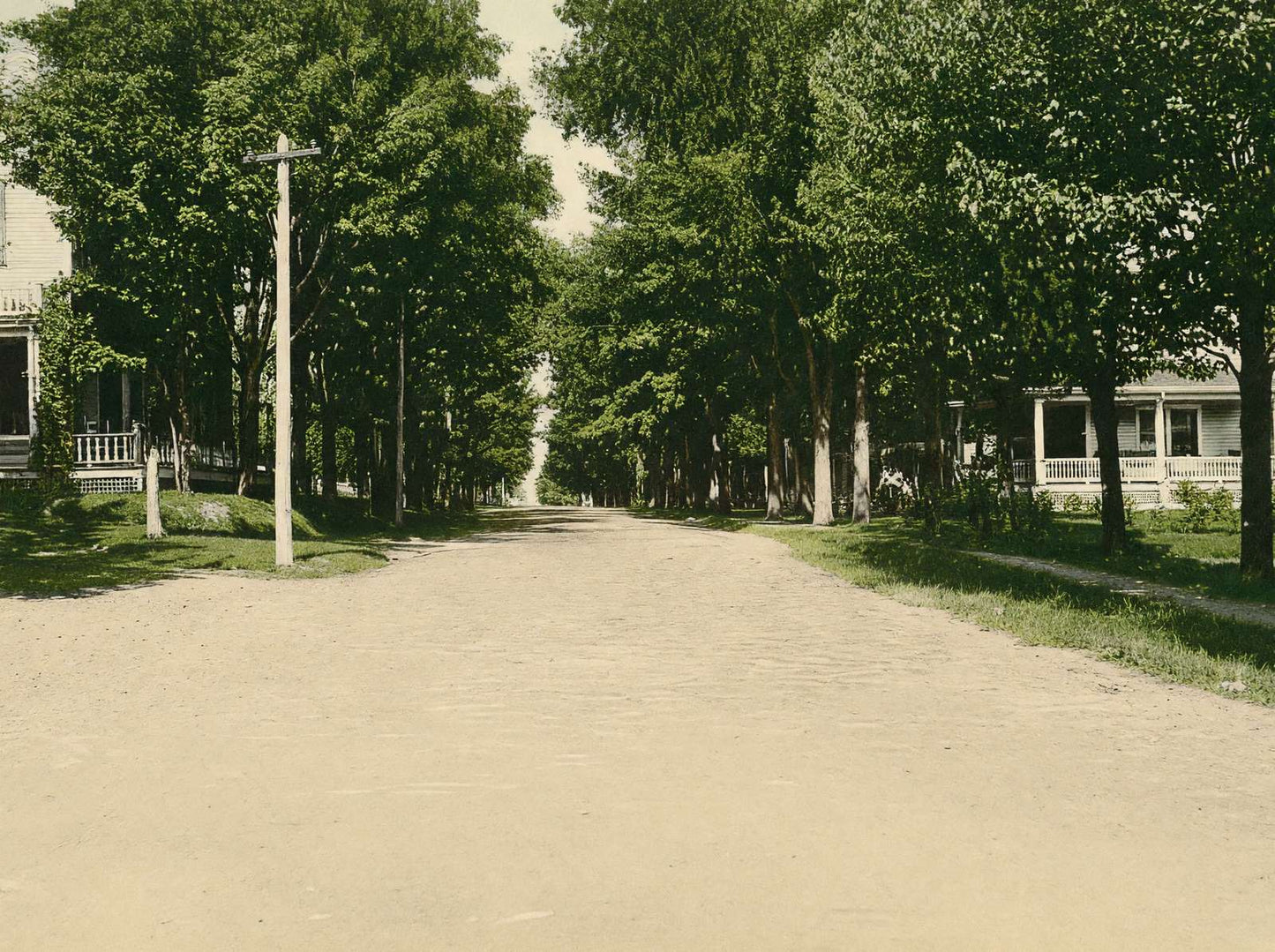 High Street Newport Maine in 1907 Vintage Print (7 Sizes) - Acid Free