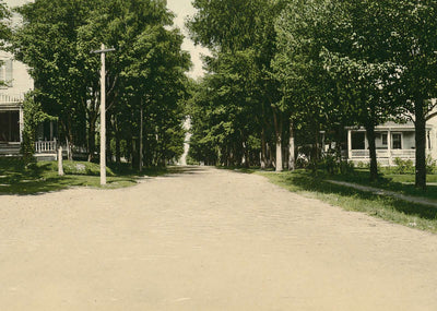 High Street Newport Maine in 1907 Vintage Print (7 Sizes) - Acid Free