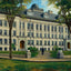 High School Manchester NH in 1907 Art Print (7 Sizes) - Restored