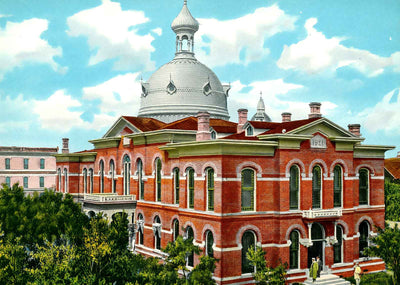 Hillsborough County Courthouse Tampa FL in 1905 Vintage Print (7 Sizes)