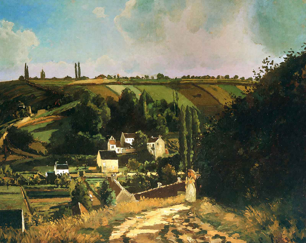 Hill of Jallais at Pontoise fine art print by Camille Pissarro (1867)