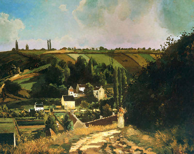 Hill of Jallais at Pontoise fine art print by Camille Pissarro (1867)