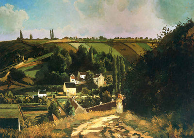 Hill of Jallais at Pontoise 1867 by Camille Pissarro Fine Art Print (6 Sizes)