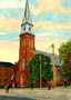 St Jerome's Catholic Church, Holyoke, Massachusetts in 1908 Art Print (7 Sizes)