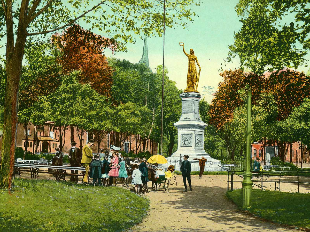 Hampden Park, Holyoke, Massachusetts in 1908 Vintage Print (7 Sizes) - Restored