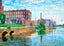 Second Level Canal, Holyoke, Massachusetts in 1908 Art Print (7 Sizes)