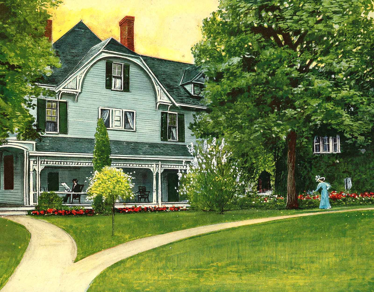 Garfield Home Mentor Ohio Vintage Print (7 Sizes) - Premium Print