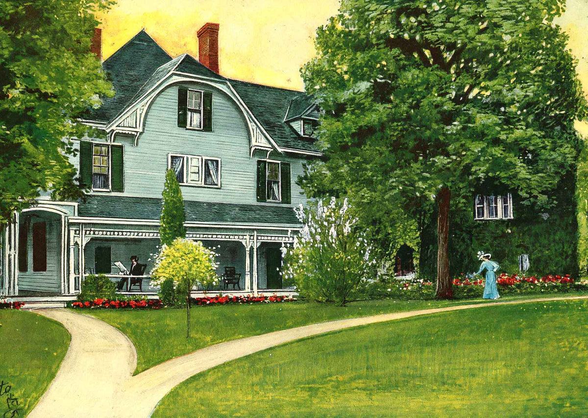 Garfield Home Mentor Ohio Vintage Print (7 Sizes) - Premium Print