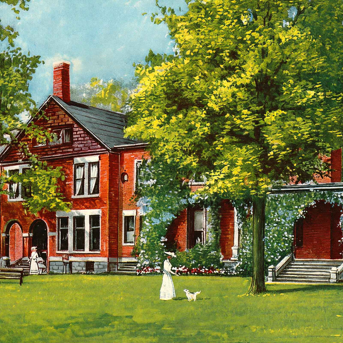 Hayes Home Fremont Ohio Vintage Print (7 Sizes) - High Quality