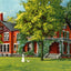 Hayes Home Fremont Ohio Vintage Print (7 Sizes) - High Quality