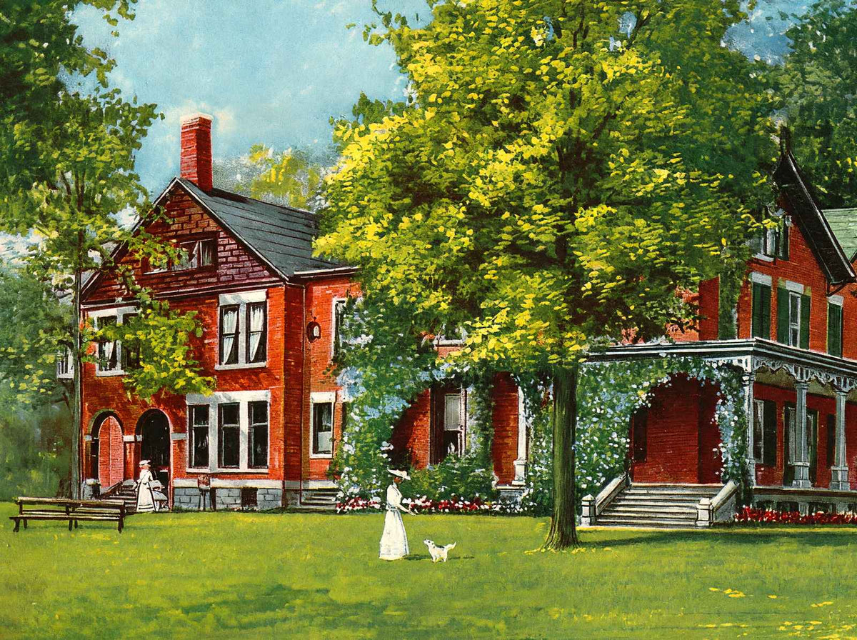 Hayes Home Fremont Ohio Vintage Print (7 Sizes) - High Quality