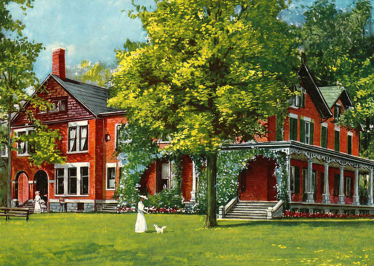 Hayes Home Fremont Ohio Vintage Print (7 Sizes) - High Quality