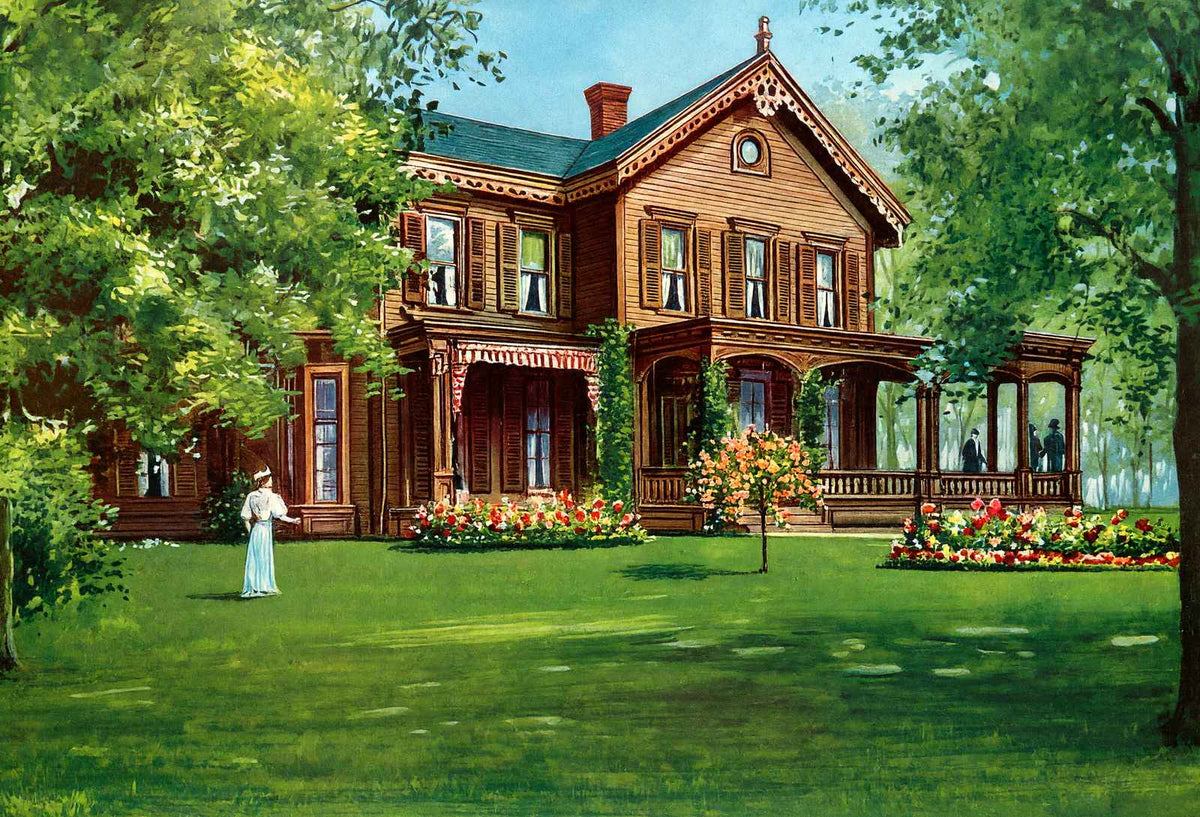 McKinley Home Canton Ohio Vintage Print (7 Sizes) - Reproduction