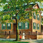Abraham Lincoln Home Springfield Illinois Vintage Print (7 Sizes)