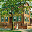 Abraham Lincoln Home Springfield Illinois Vintage Print (7 Sizes)