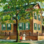 Abraham Lincoln Home Springfield Illinois Vintage Print (7 Sizes)