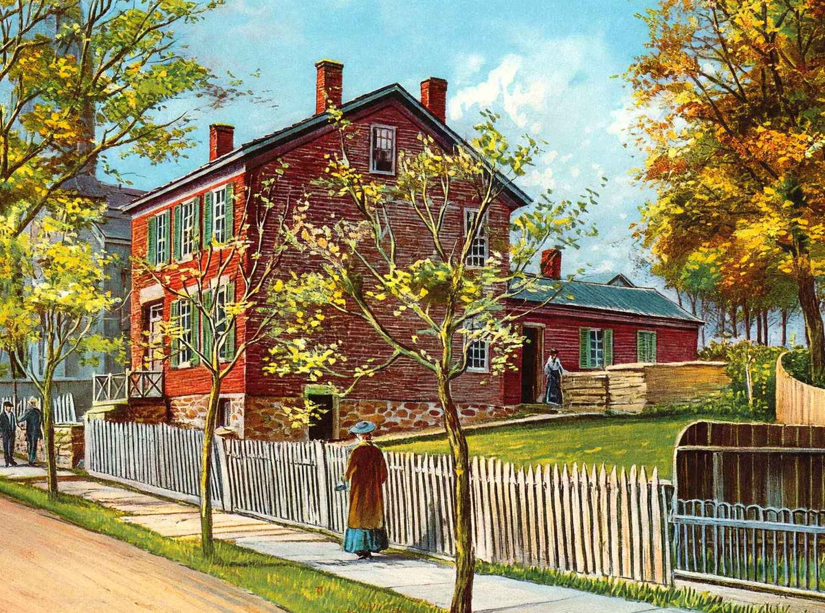 Ulysses S Grant Home Galena Illinois Vintage Print (7 Sizes) - Restored