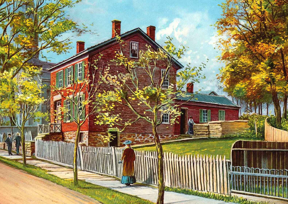 Ulysses S Grant Home Galena Illinois Vintage Print (7 Sizes) - Restored