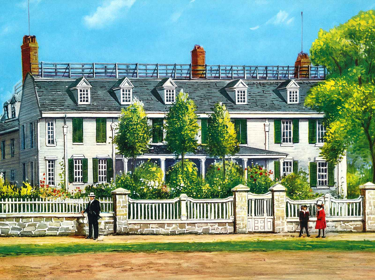 Home of John Quincy Adams Quincy MA Vintage Print (7 Sizes) - Restored