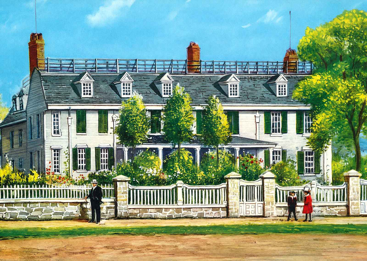 Home of John Quincy Adams Quincy MA Vintage Print (7 Sizes) - Restored