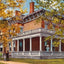 Home of Benjamin Harrison in Indianapolis Vintage Print (7 Sizes) - Restored