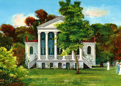 Home of James Monroe Oak Hill VA Vintage Print (7 Sizes) - Archival Paper