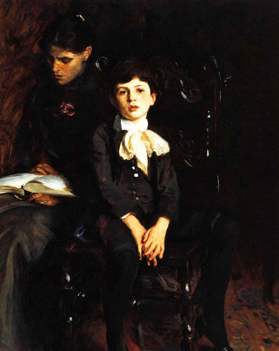 Homer Saint Gaudens and His Mother art print by John Singer Sargent (1890)