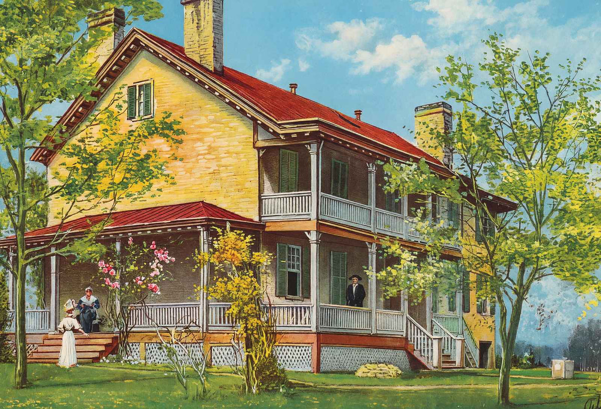 Home of Zachary Taylor Louisville Vintage Print (7 Sizes) - Acid Free