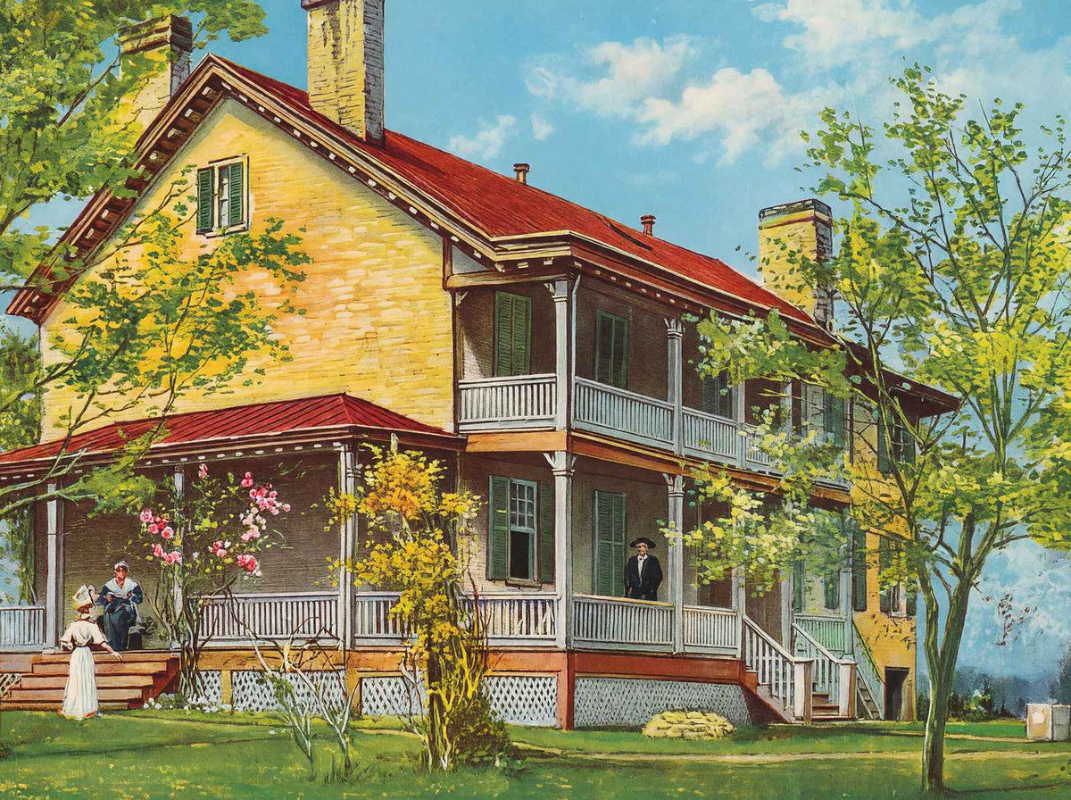 Home of Zachary Taylor Louisville Vintage Print (7 Sizes) - Acid Free