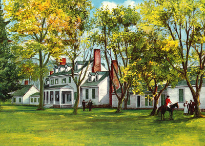 Home of John Tyler Sherwood Forest VA Vintage Print (7 Sizes) - Premium Quality