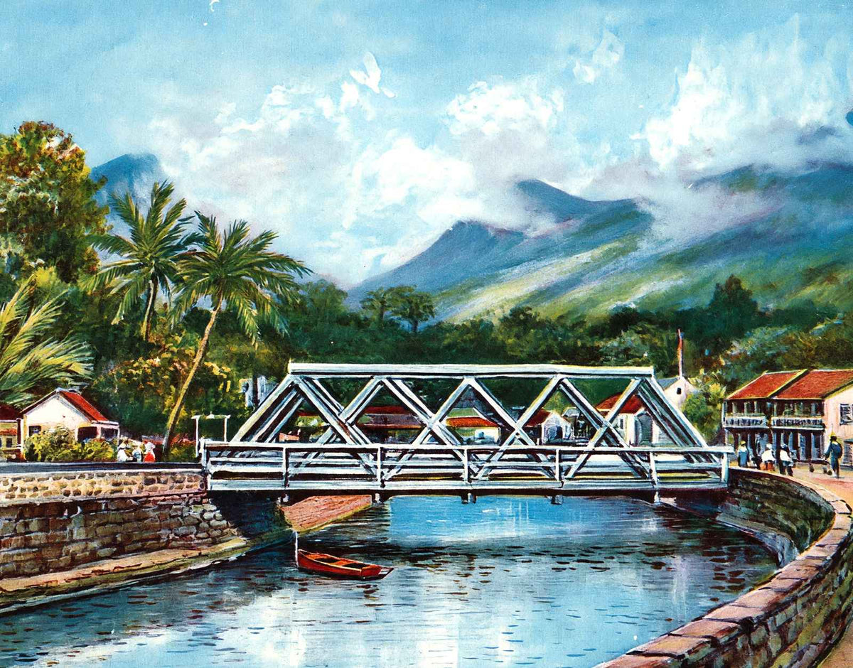 Honolulu Suburbs in 1908 Vintage Print (7 Sizes) - Enhanced