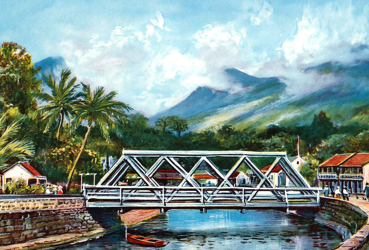 Honolulu Suburbs in 1908 Vintage Print (7 Sizes) - Enhanced